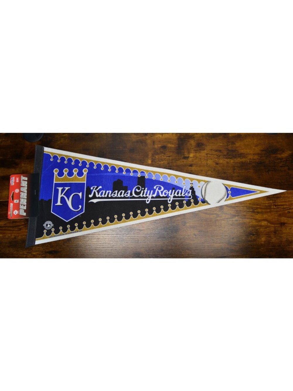 2007 MLB Kansas City Royals MLB Pennant Banner Baseball Memorabilia 30 inches